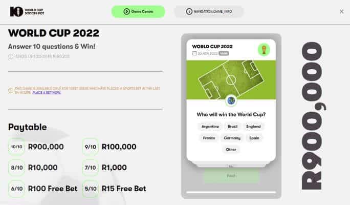 10bet world cup 2022 quiz