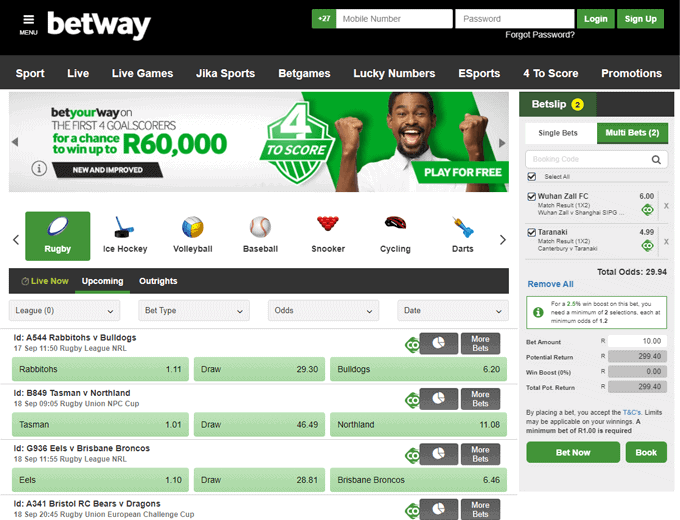 Betway review live betting