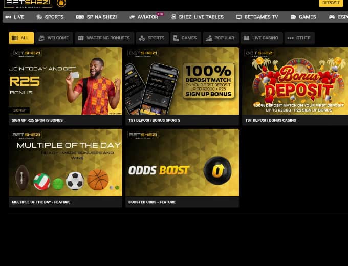 Betshezi Promotions Page bet and win