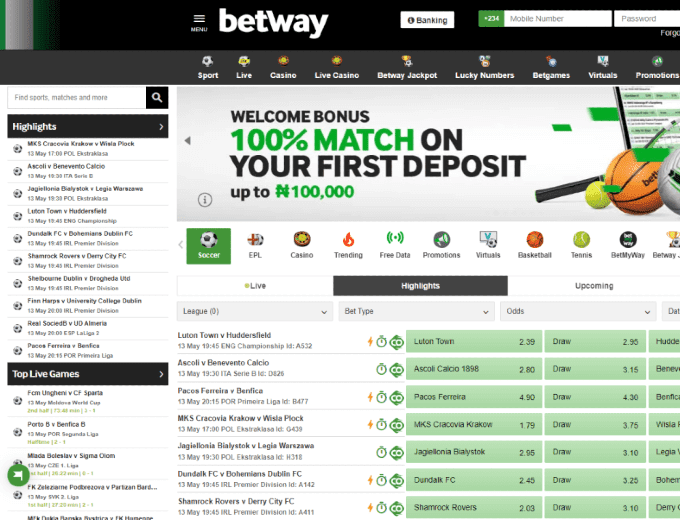 Betway Nigeria Screen 3