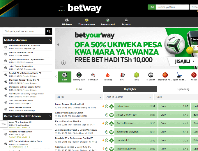 Betway TZ Screen 3