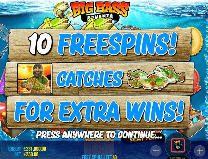 Big Bass Bonanza Free spins