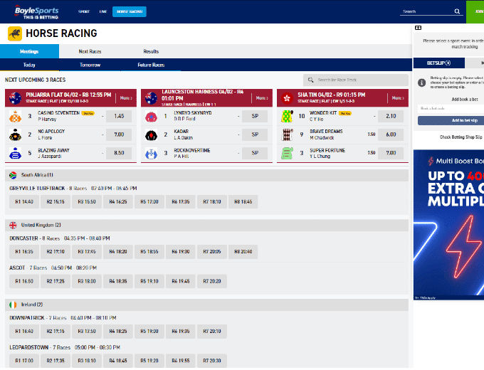 BoyleSports Horse Betting