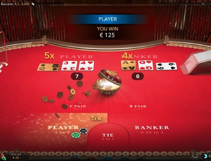 Golden Wealth Baccarat win