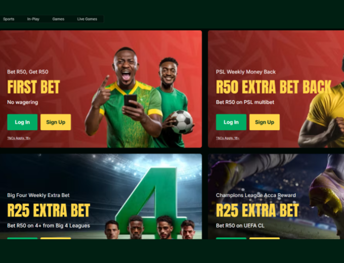 Mzansibet Promotion Page Bet and Win 