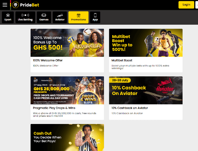 PrideBet Promos Jul 23