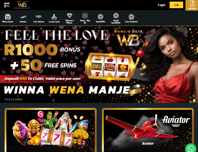 wanejo bets homepage